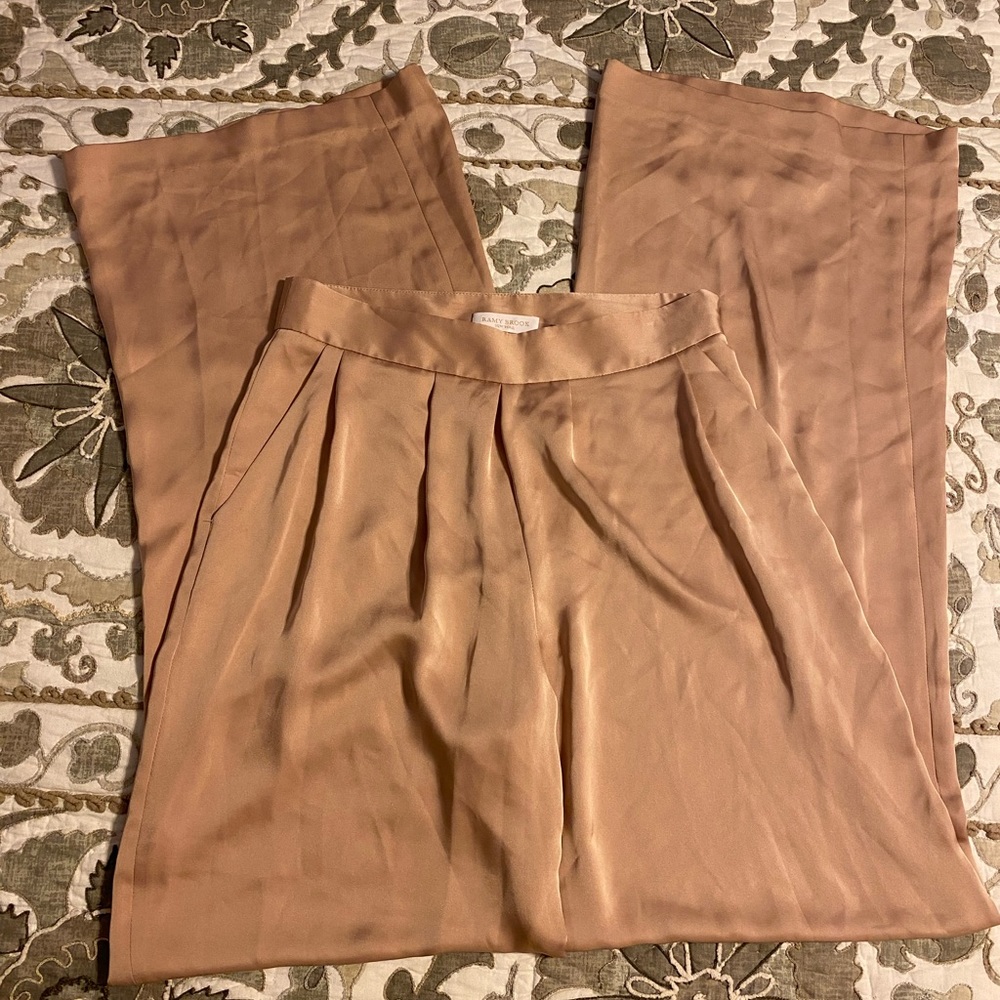 Ramy Brook Tan Silk Women's Pants